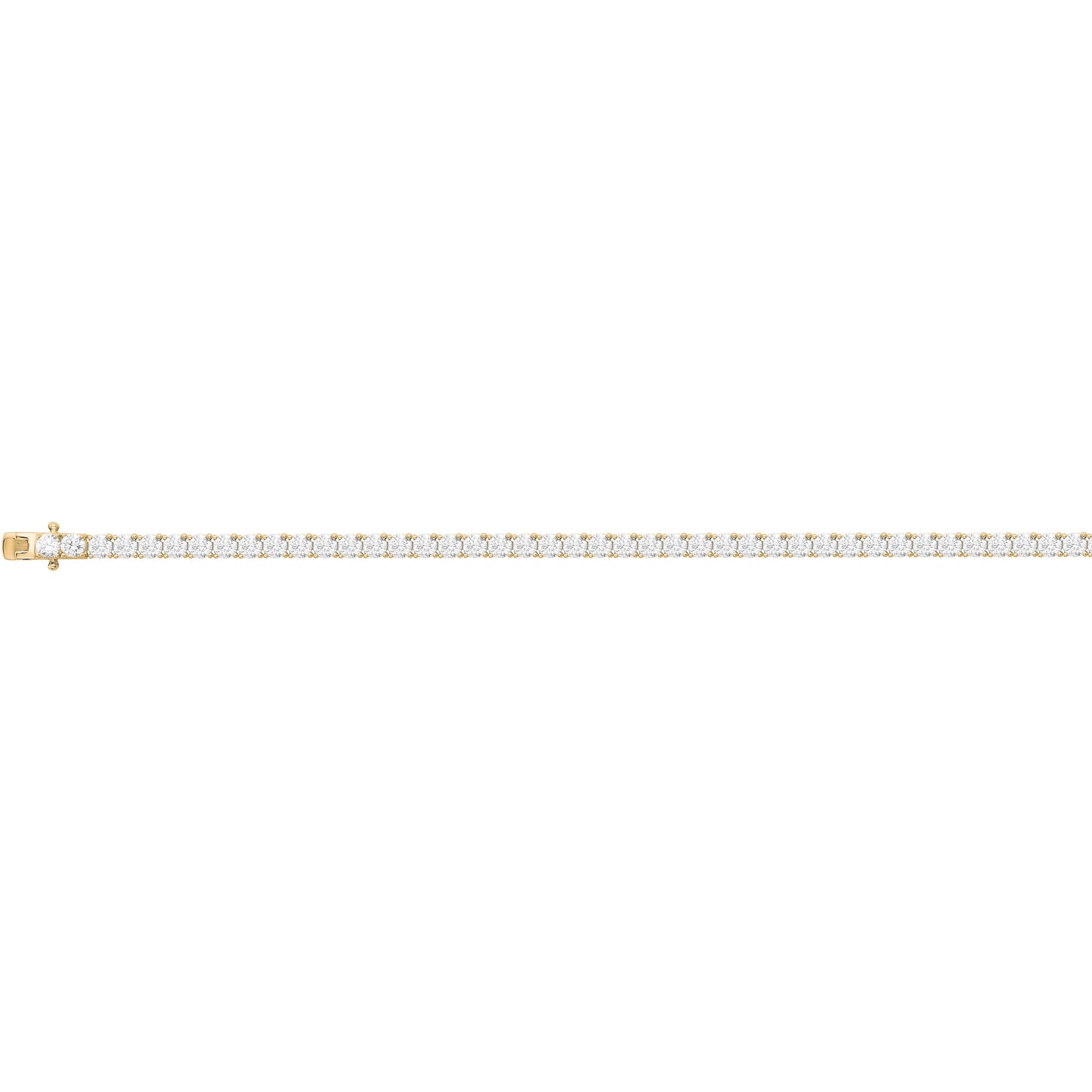 Bracelet femme plaqué or jaune rivière zirconia 17 cm