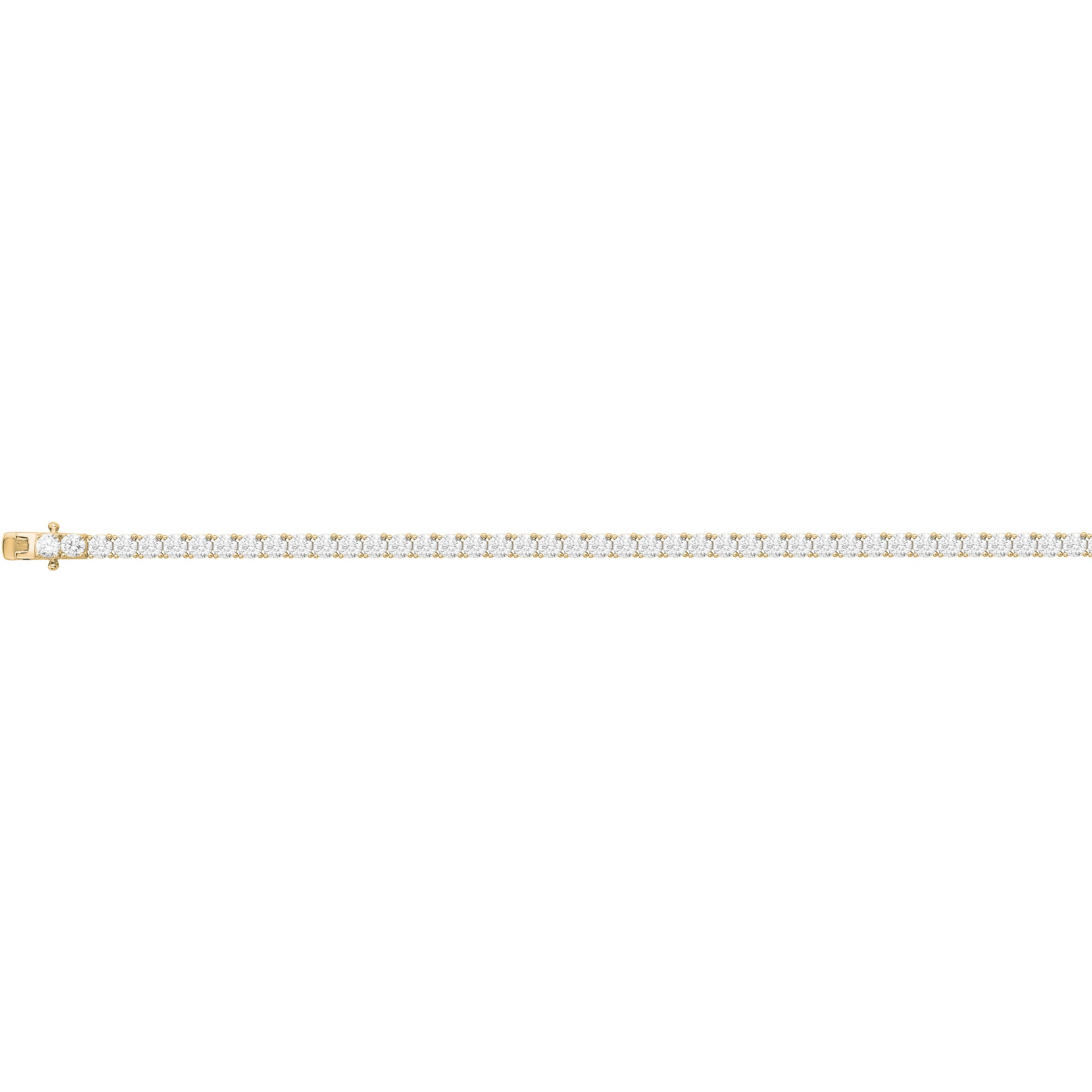 Bracelet femme plaqué or jaune rivière zirconia 17 cm