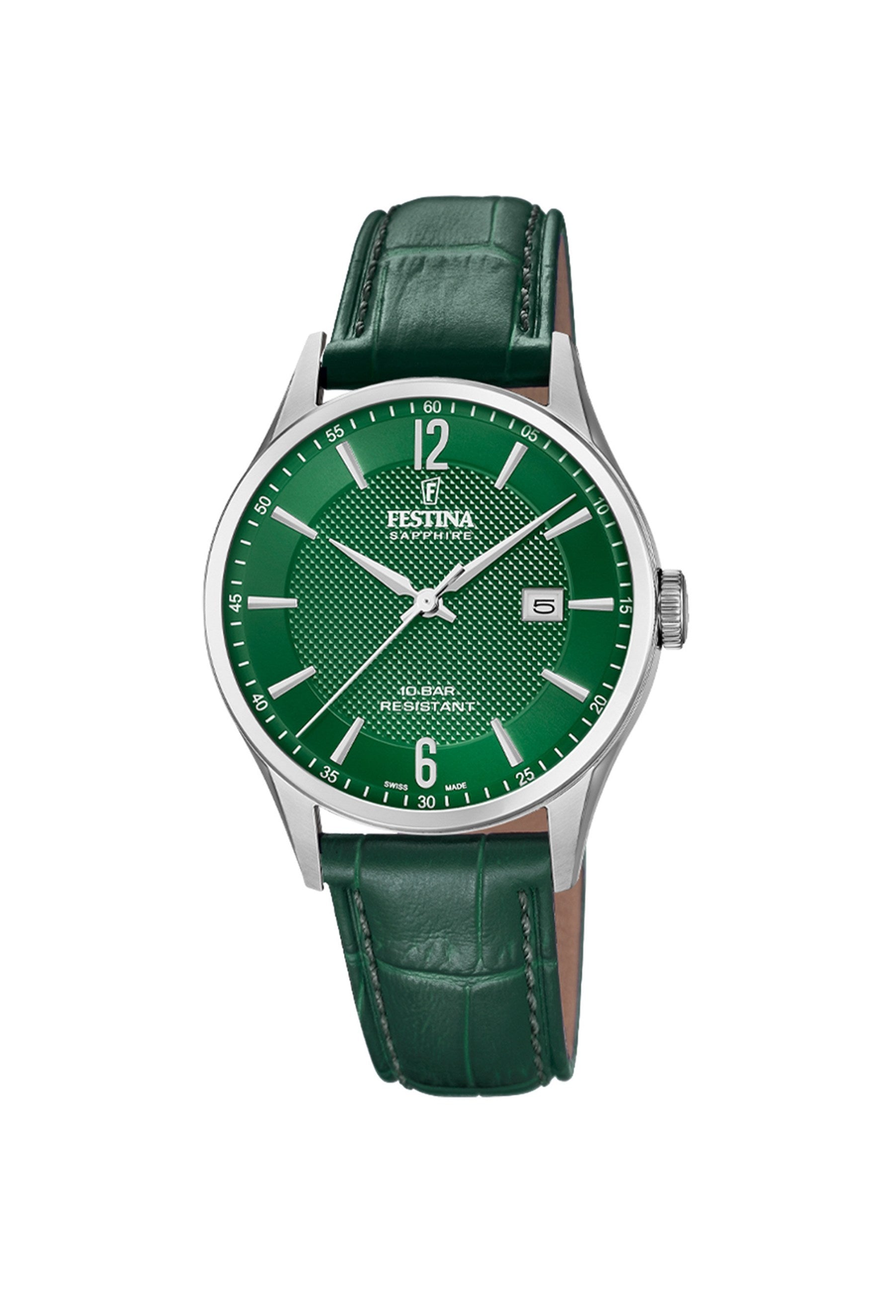 MONTRE SWISS MADE VERT, HOMME
