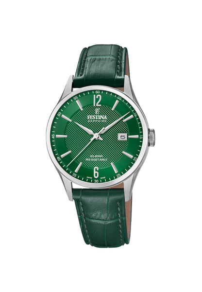 MONTRE SWISS MADE VERT, HOMME