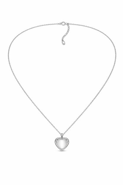 Collier ras du cou cœur halo rose