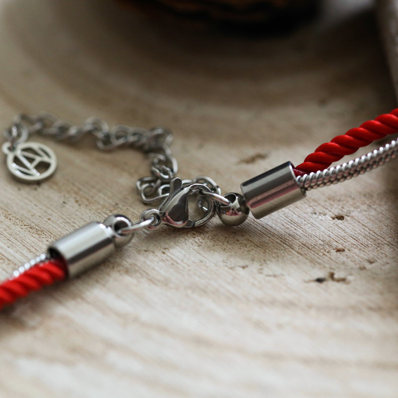 BRACELET HOMME   ROUGE