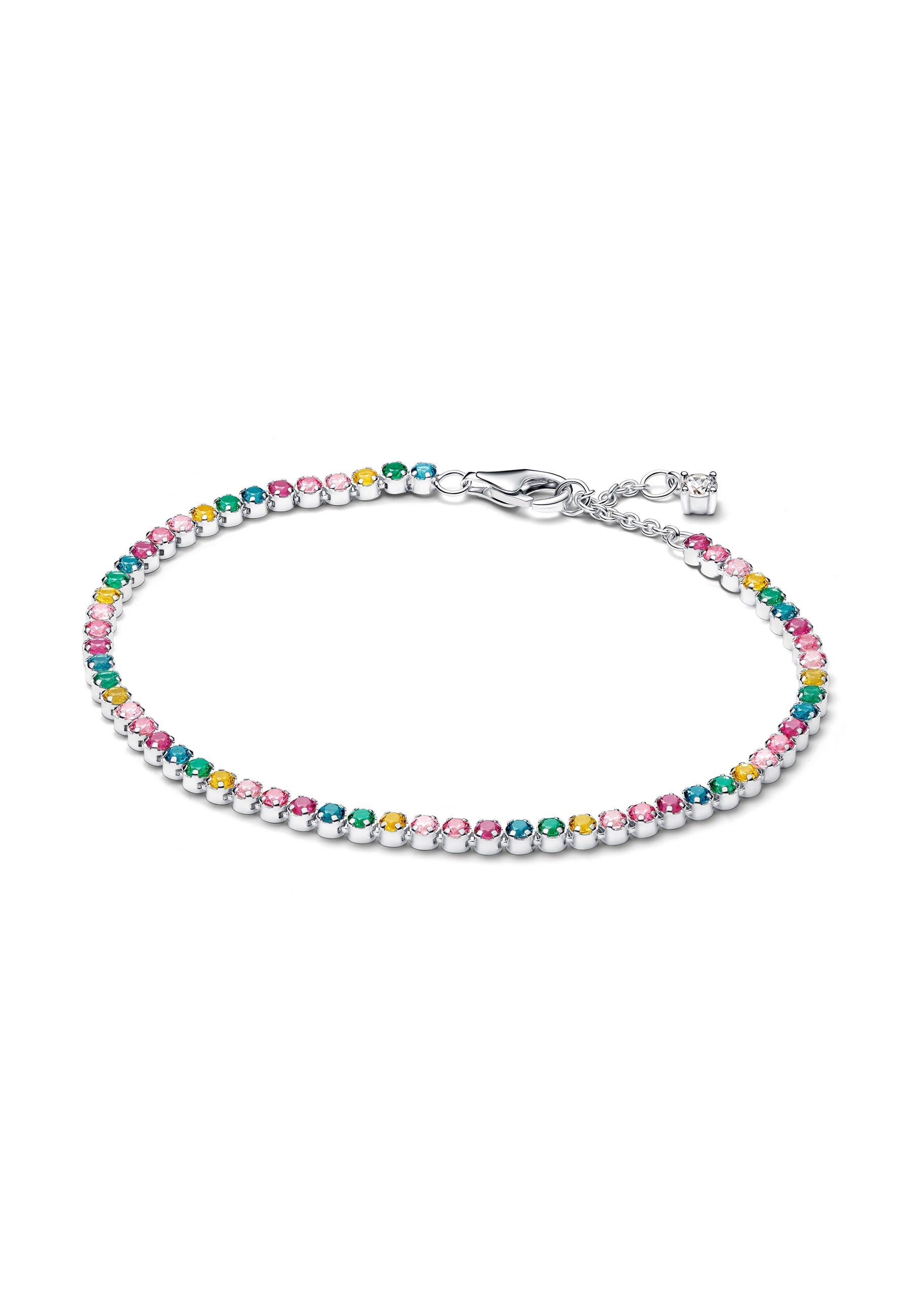 Bracelet de tennis arc-en-ciel