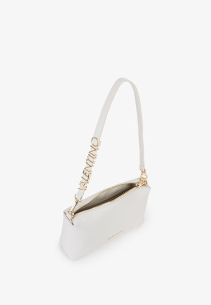 Sac bandoulière femme écru simili cuir détail chaîne doré
