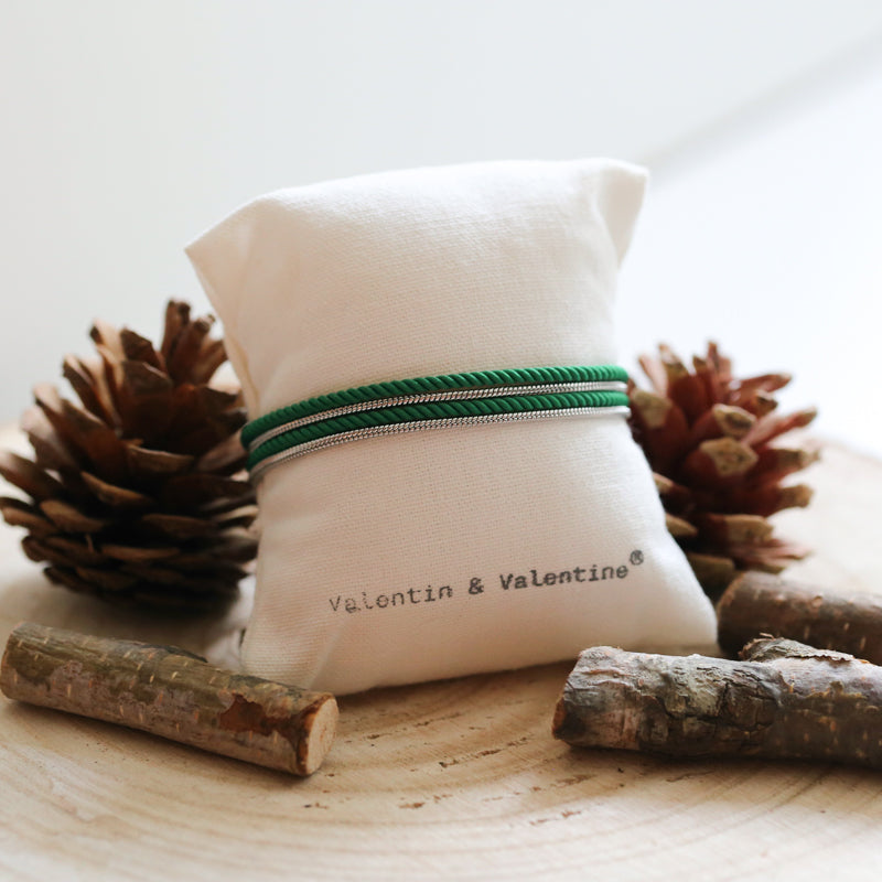 BRACELET HOMME   EMERAUDE