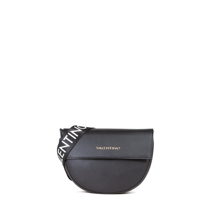 Sac bandoulière femme cuir synthétique noir demi-lune