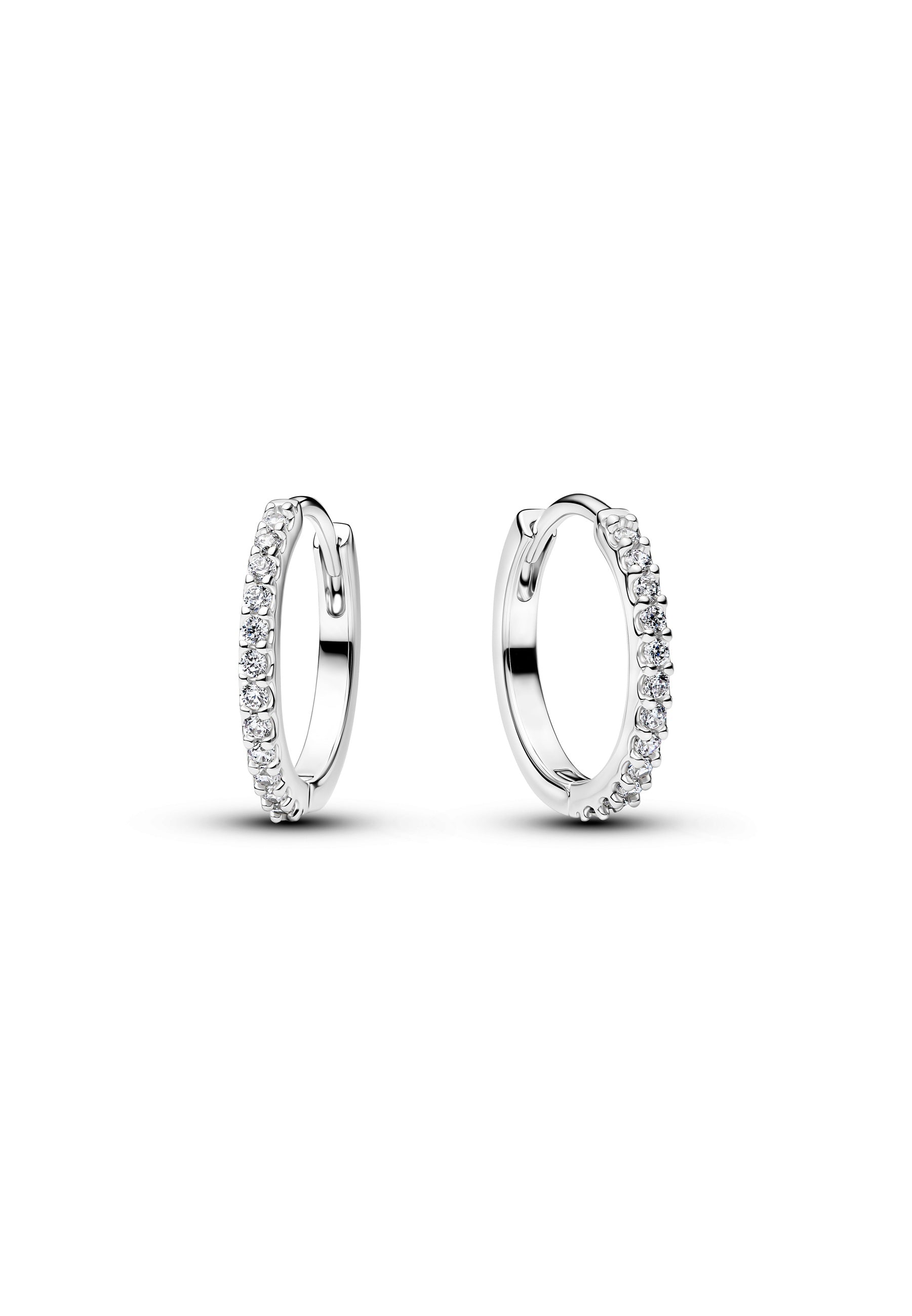 Boucles d'oreilles créoles miniatures scintillantes