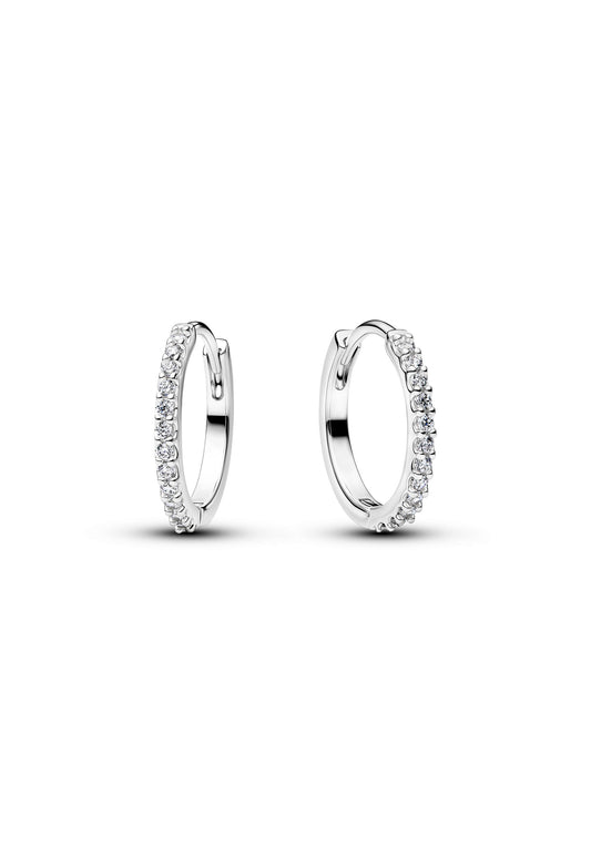 Boucles d'oreilles créoles miniatures scintillantes