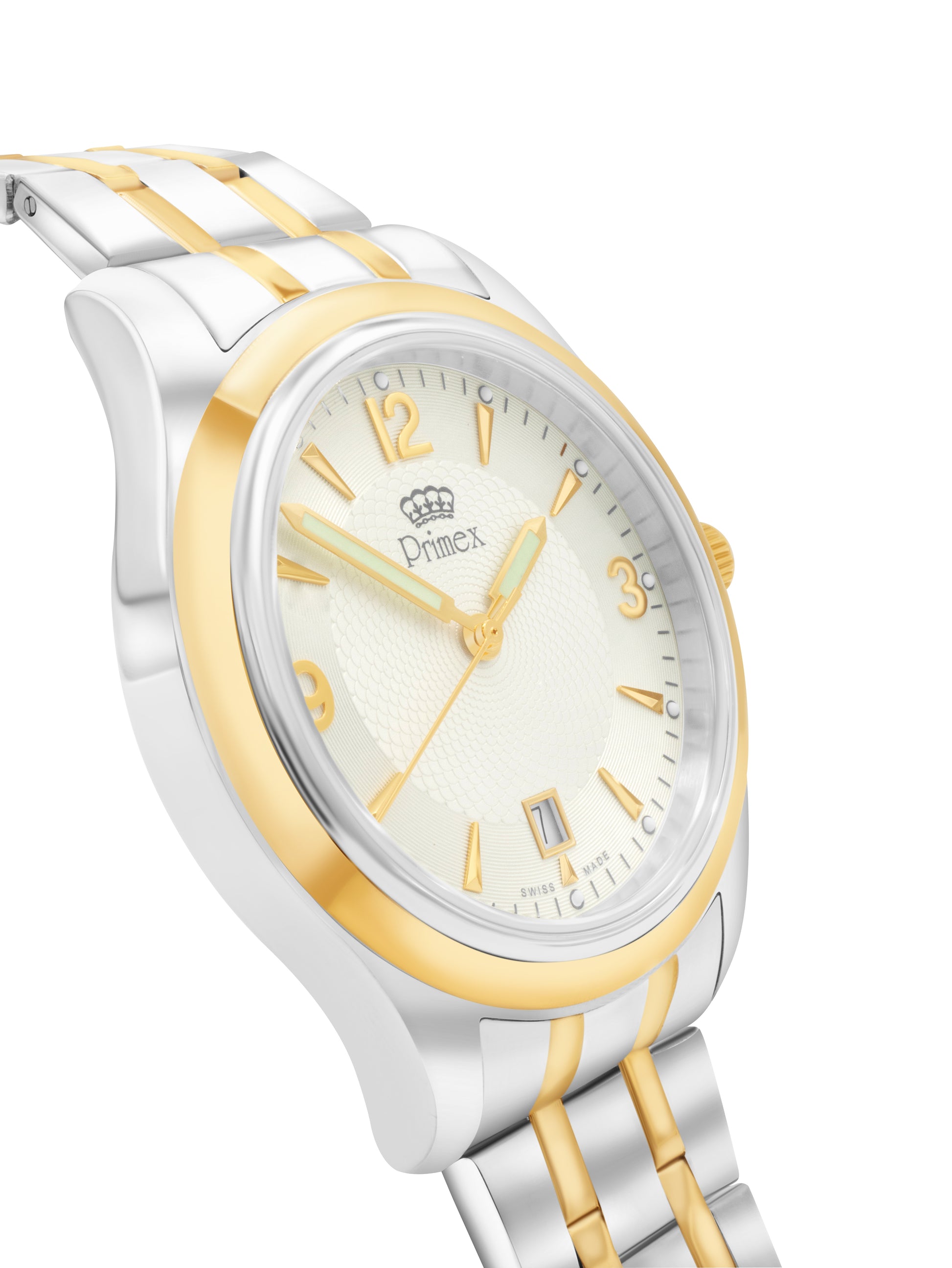 Montre homme militaire Swiss Made boîtier argenté