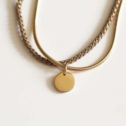 BRACELET FEMME PAILLETE   MARRON GLACE