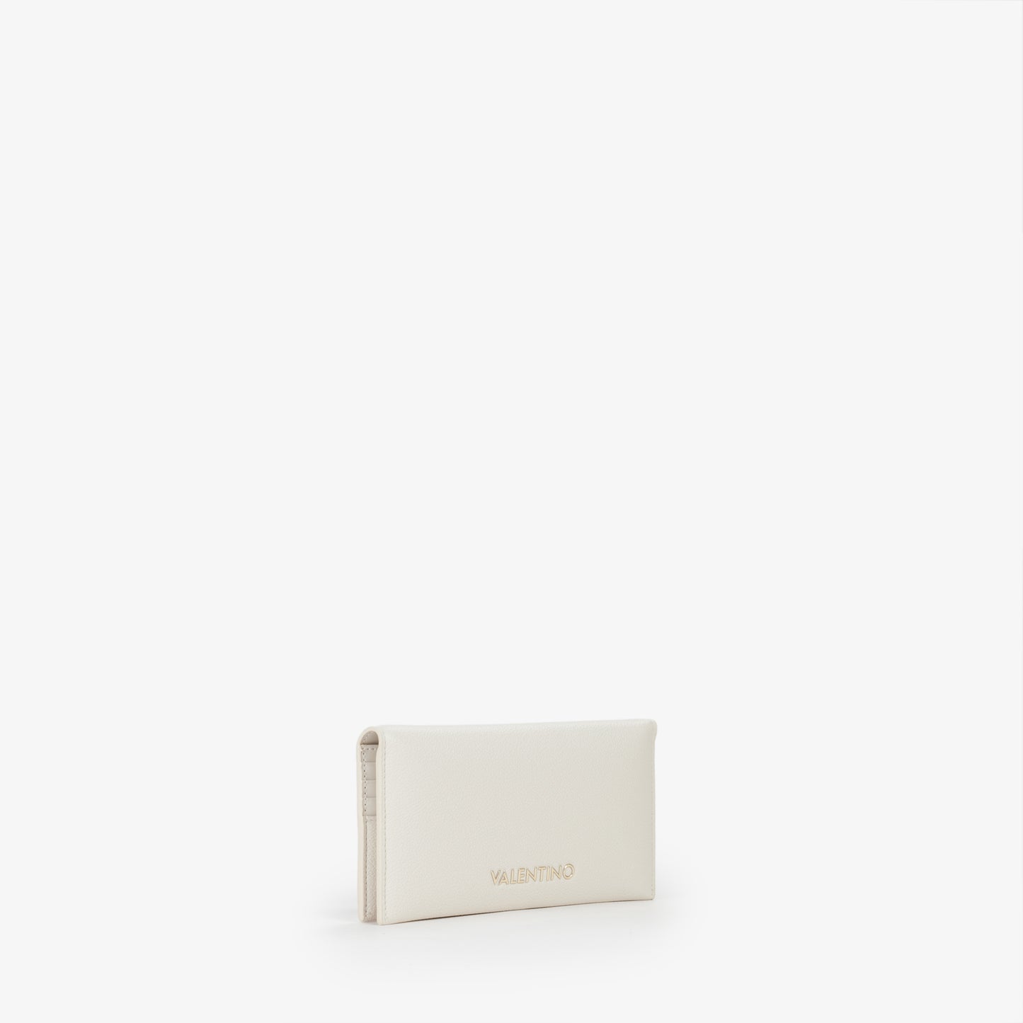 Portefeuille femme écru simili cuir format enveloppe