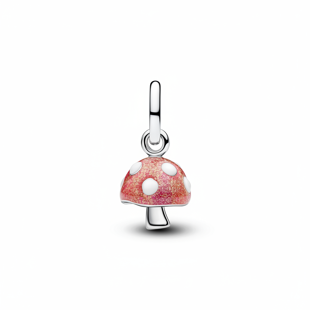 Breloque champignon phosphorescente