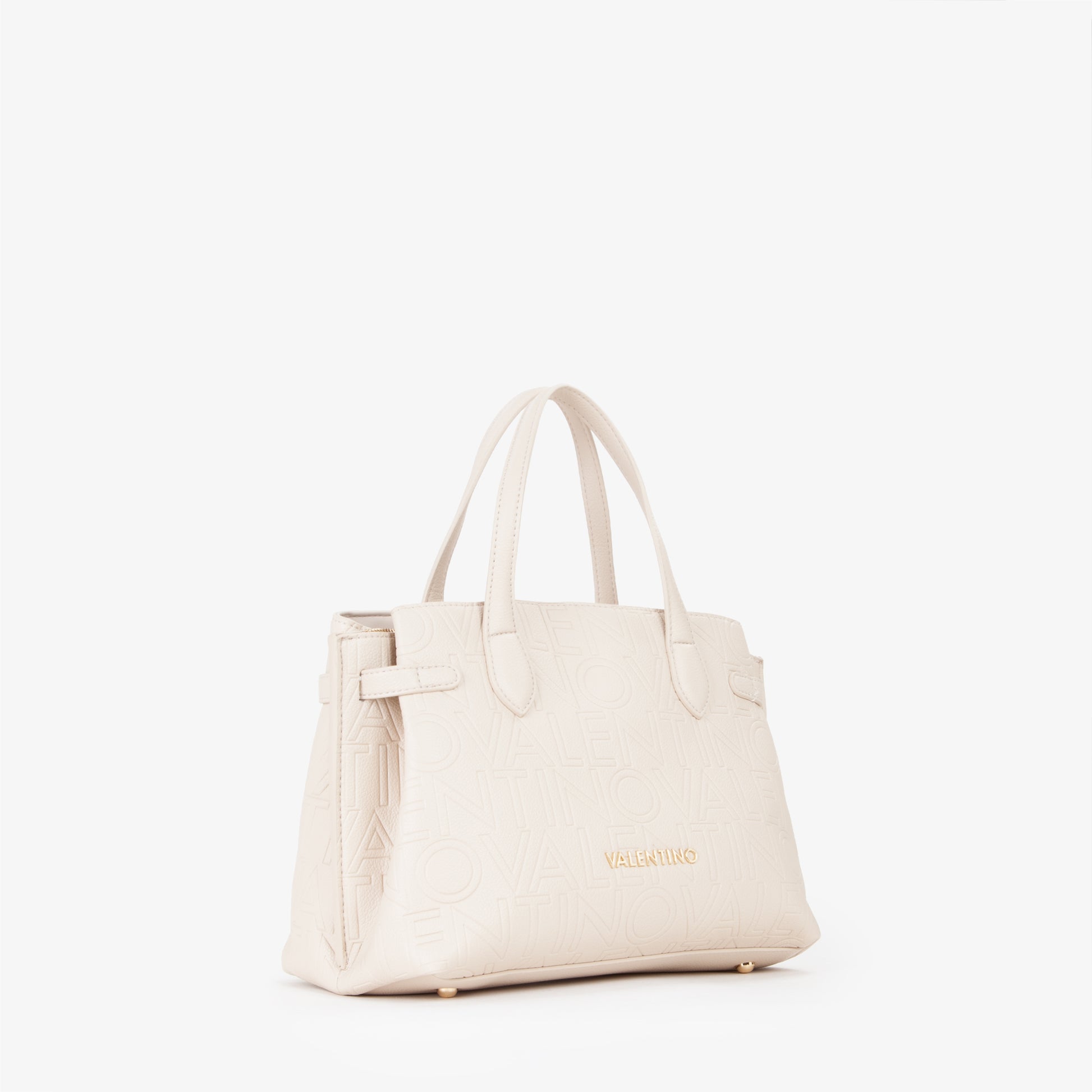 Sac à main femme écru embossé logo bandoulière incluse