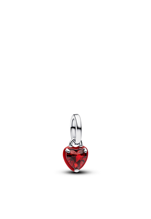 Mini pendentif cœur chakra rouge