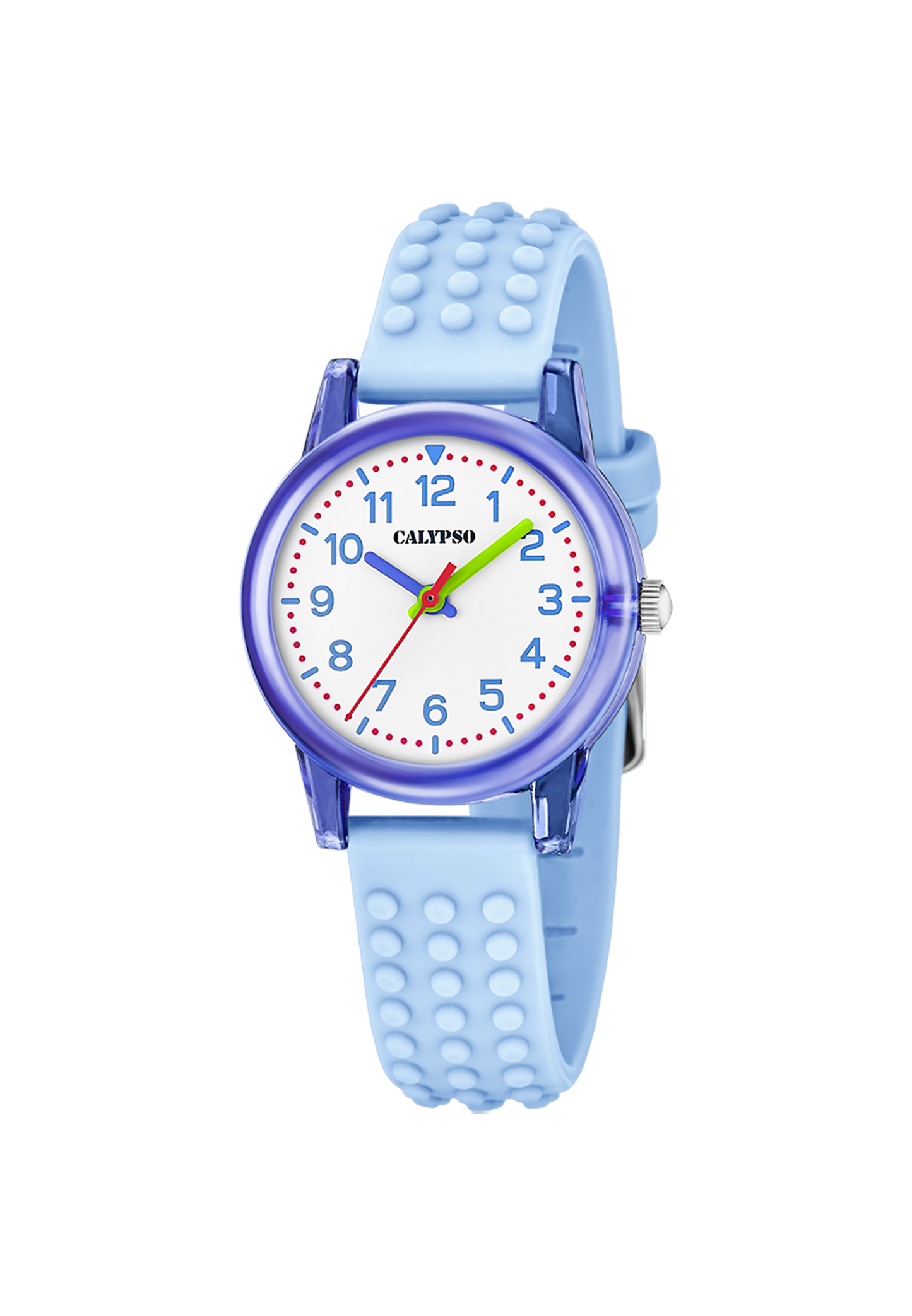 MONTRE BLEU, BRACELET CAOUTCHOUC, FILLE
