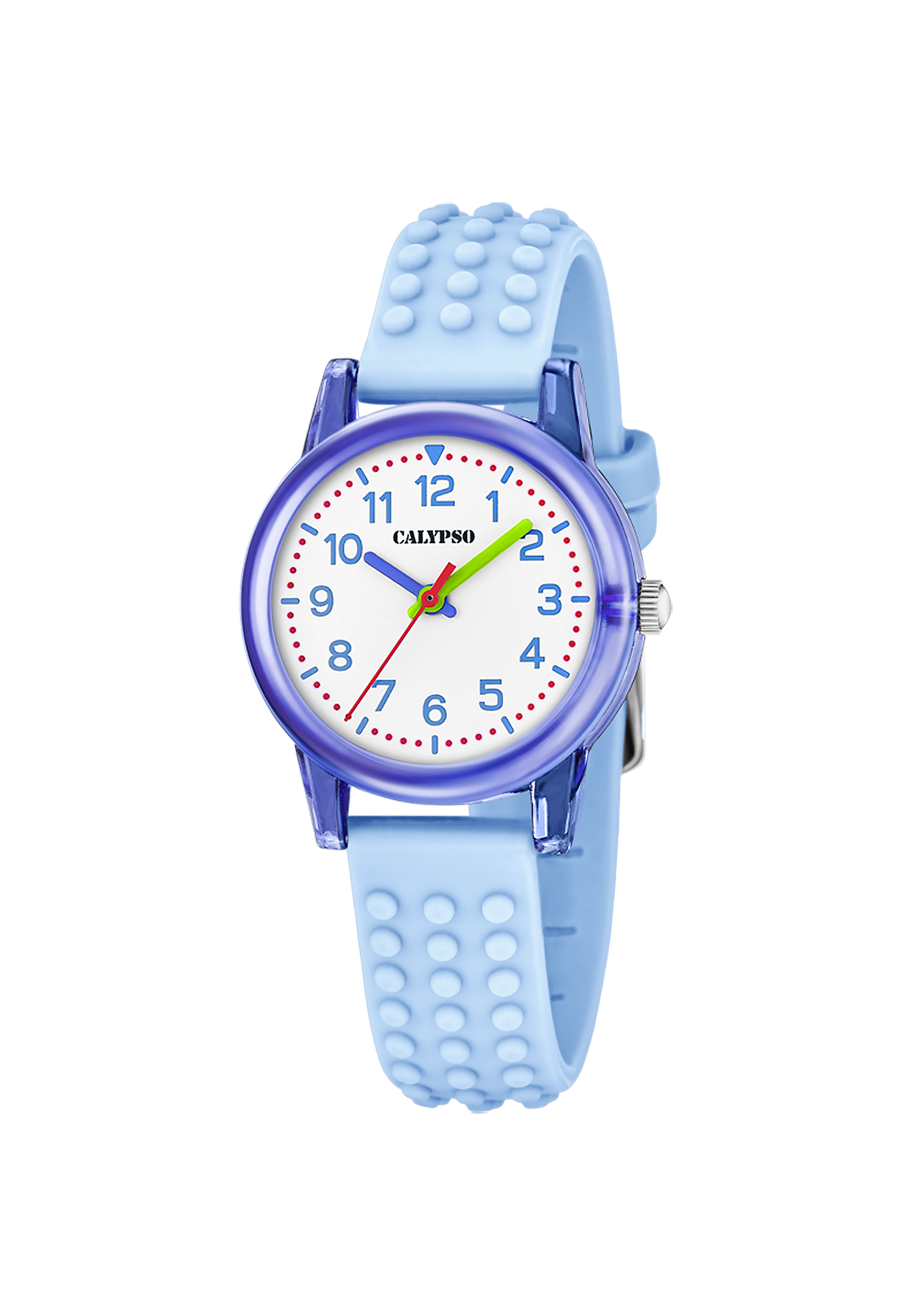 MONTRE BLEU, BRACELET CAOUTCHOUC, FILLE