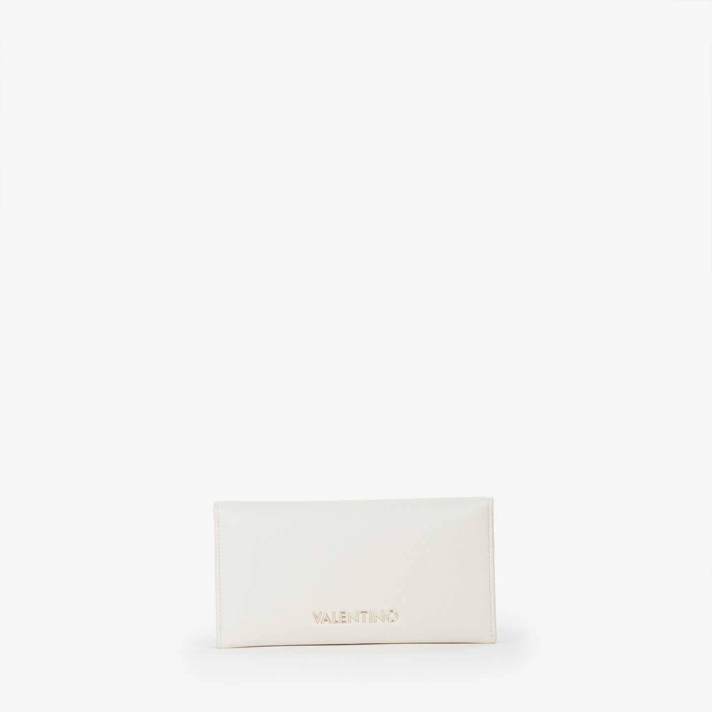 Portefeuille femme écru simili cuir format enveloppe