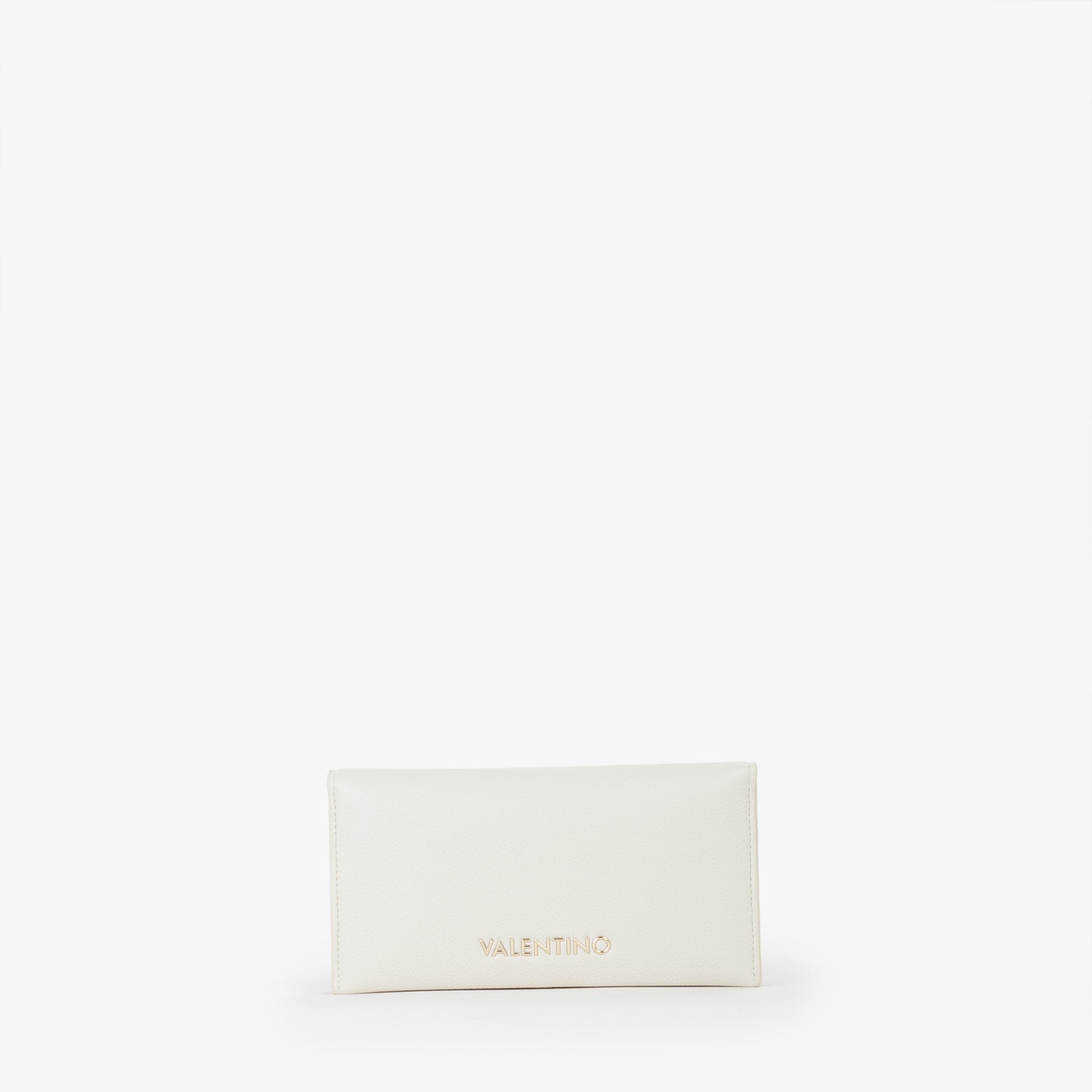 Portefeuille femme écru simili cuir format enveloppe