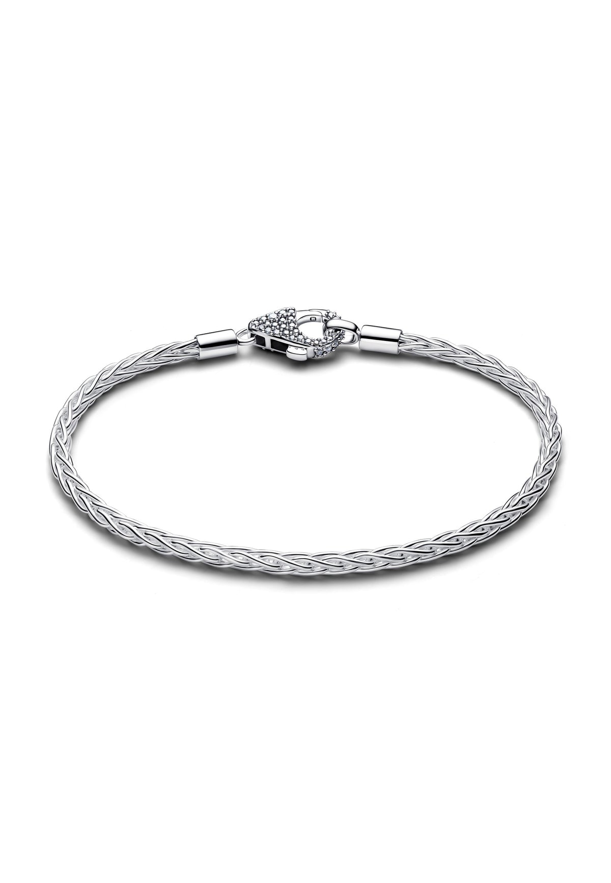 Bracelet à Charms en chaîne à fermoir pavé et queue de renard