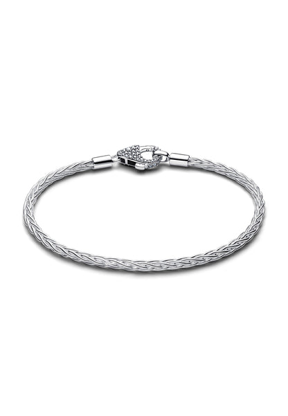Bracelet à Charms en chaîne à fermoir pavé et queue de renard