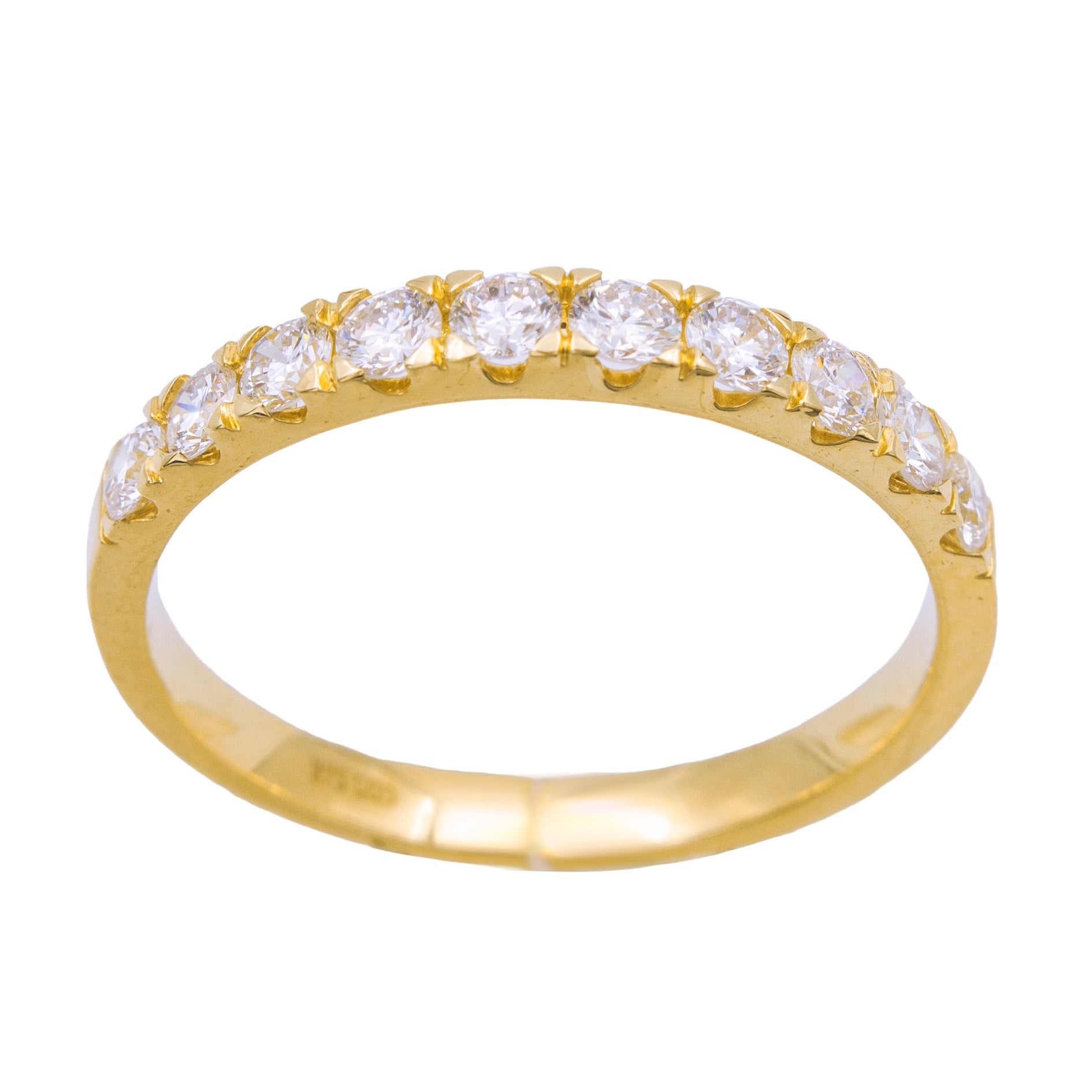 BAGUE OR 9 CARATS - DIAMANT 1.005 CT