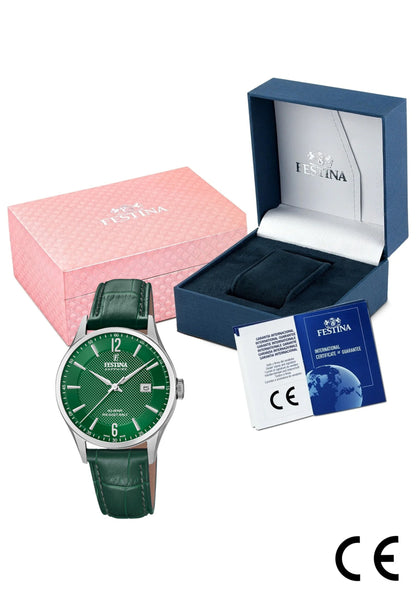 MONTRE SWISS MADE VERT, HOMME