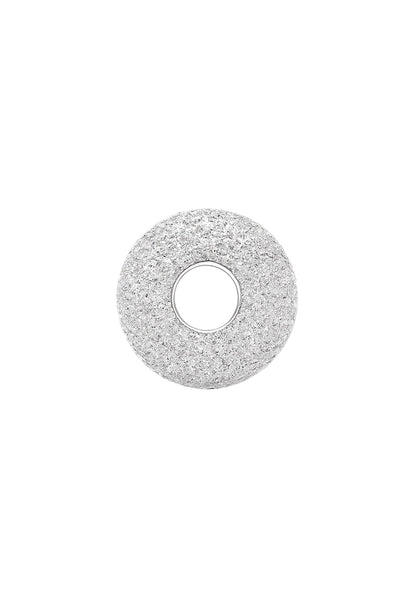Clip charm argent 925 texturé scintillant