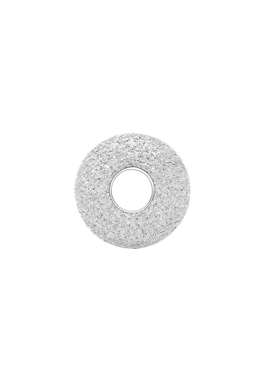 Clip charm argent 925 texturé scintillant