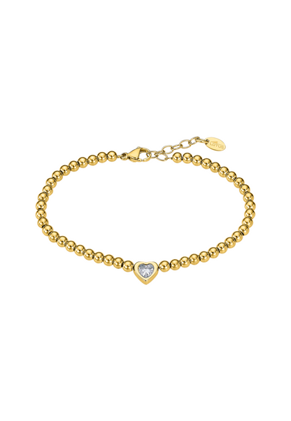 BRACELET COEUR OLD MONEY ACIER INOXYDABLE, FEMME