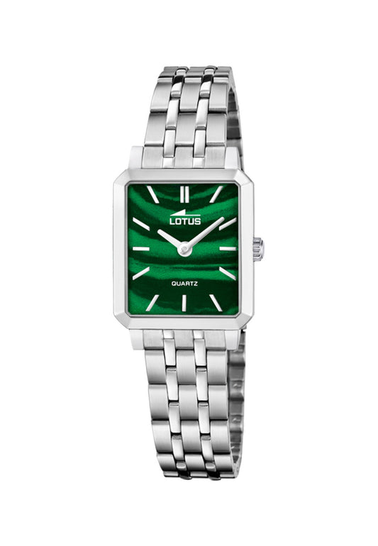 MONTRE FEMME TOGETHER AVEC CADRAN VERT ET BRACELET EN ACIER