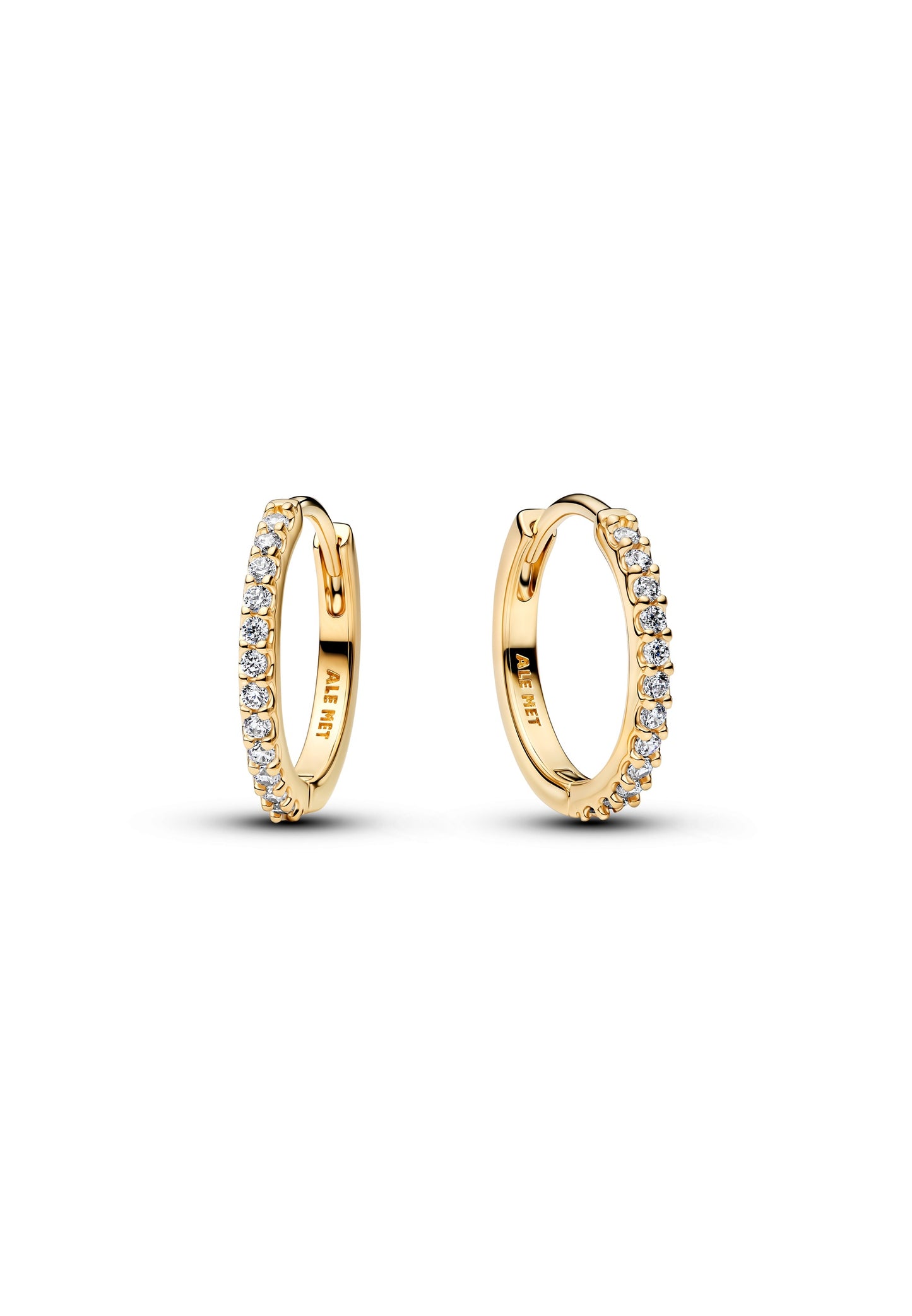 Boucles d'oreilles créoles miniatures scintillantes