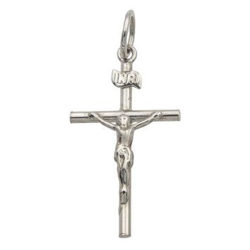 Pendentif crucifix unisexe argent 925 rhodié