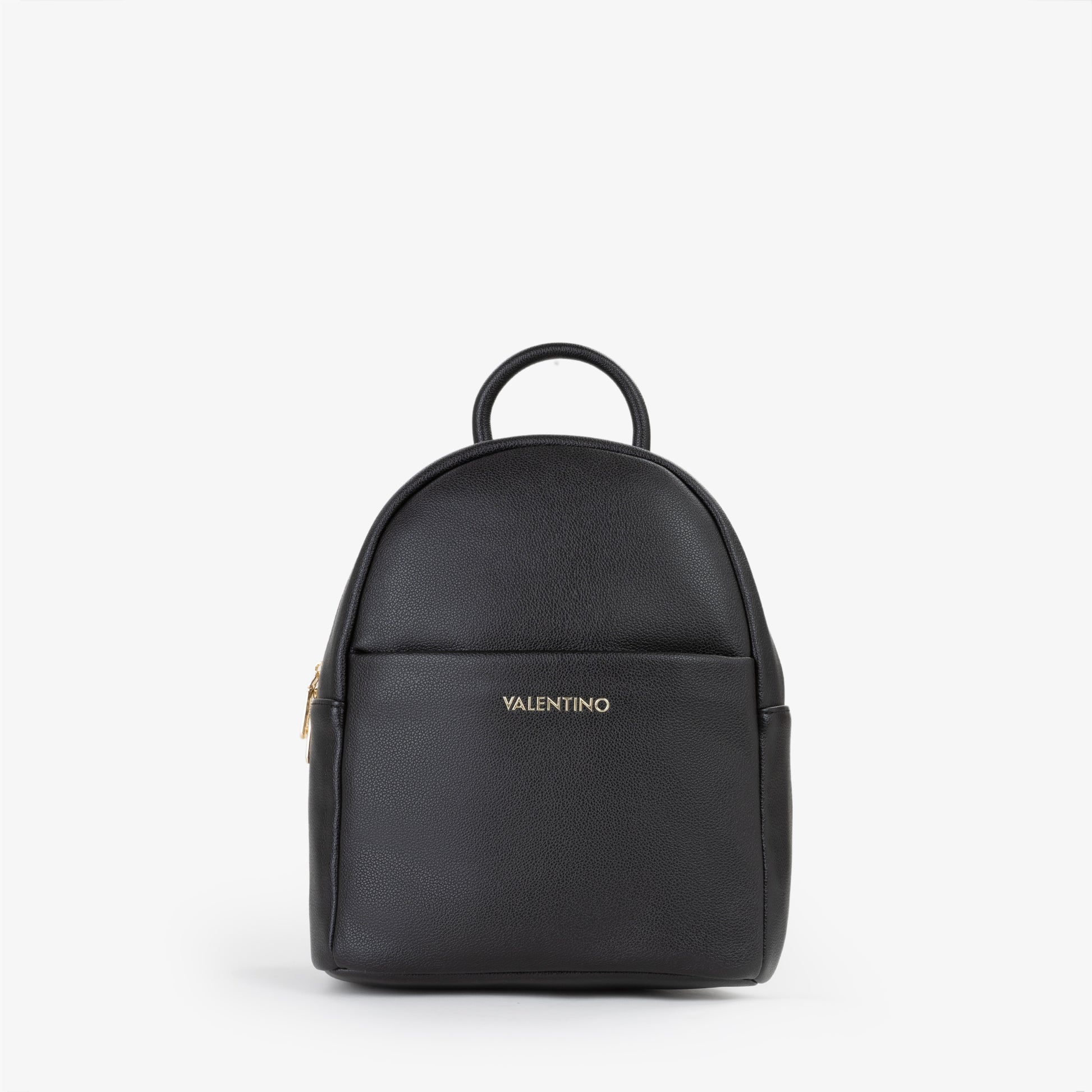 Sac à dos femme similicuir noir zippé élégant