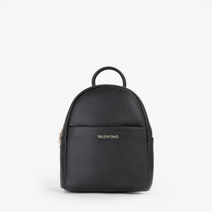 Sac à dos femme similicuir noir zippé élégant