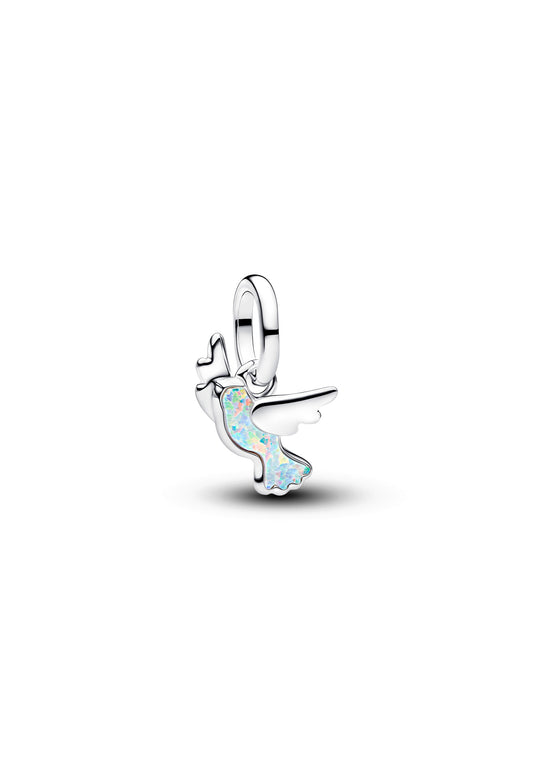 Mini pendentif Colombe Blanche