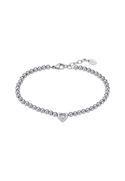 BRACELET COEUR OLD MONEY ACIER INOXYDABLE, FEMME