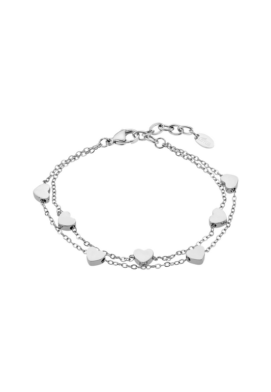 BRACELET COEUR ACIER INOXYDABLE, FEMME