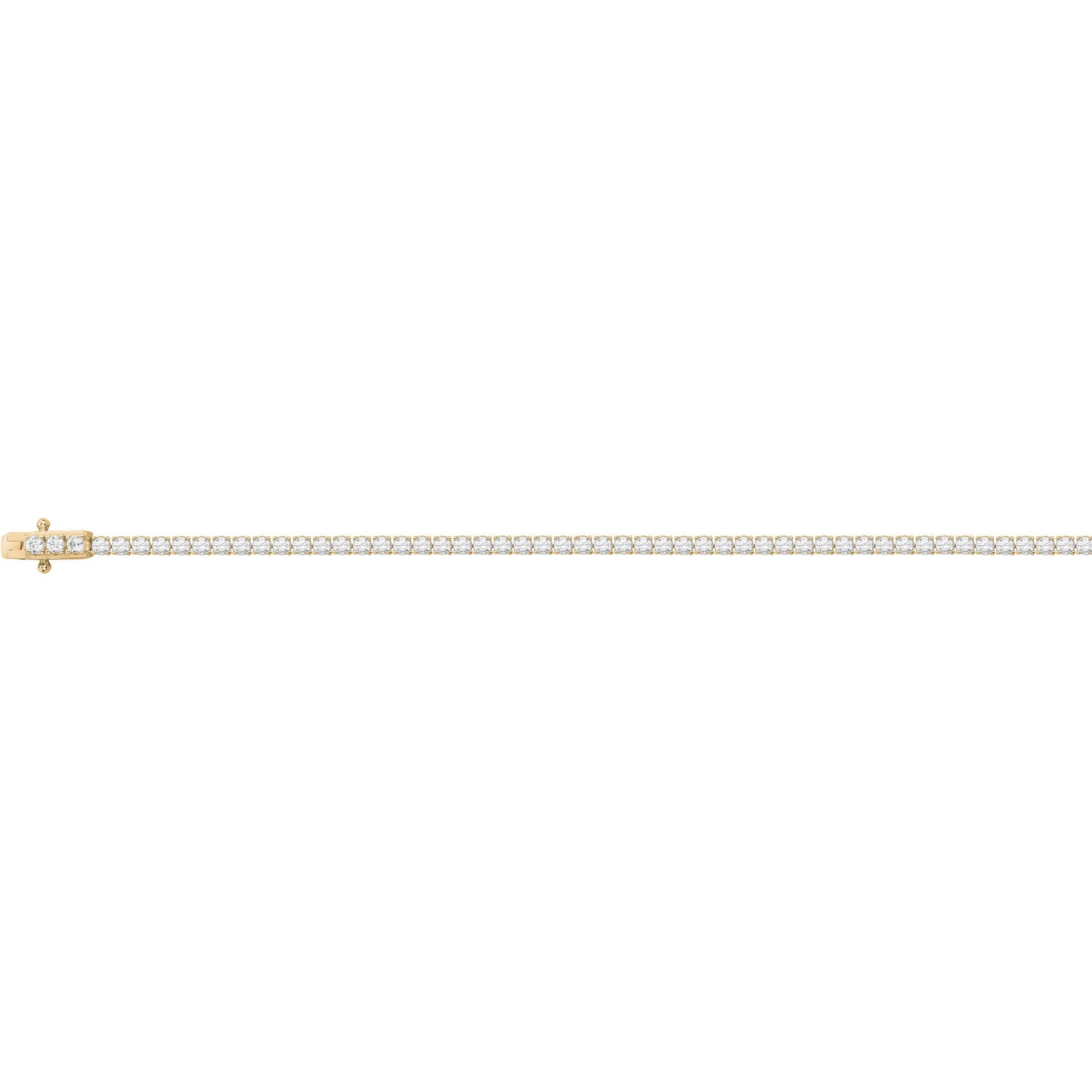 Bracelet tennis femme plaqué or jaune zirconia 17 cm
