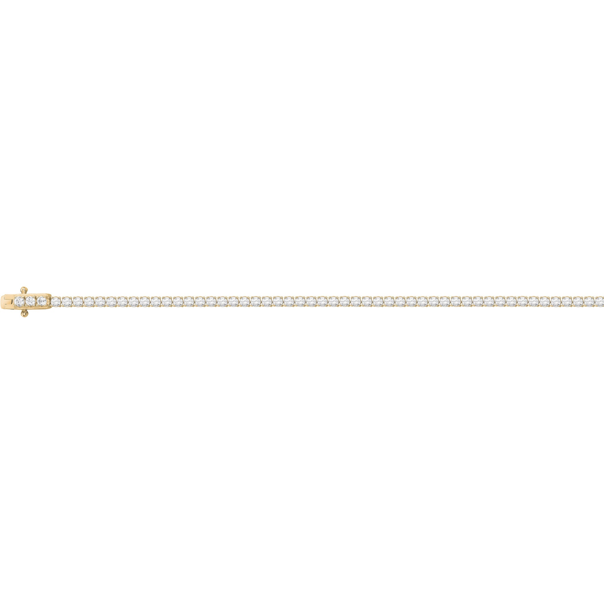 Bracelet tennis femme plaqué or jaune zirconia 17 cm