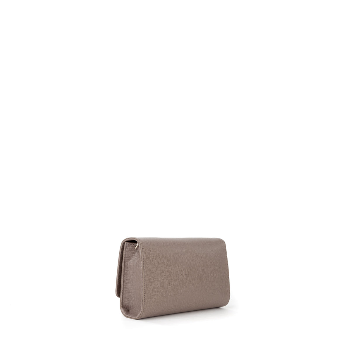 Sac pochette femme taupe chaîne dorée avec breloque