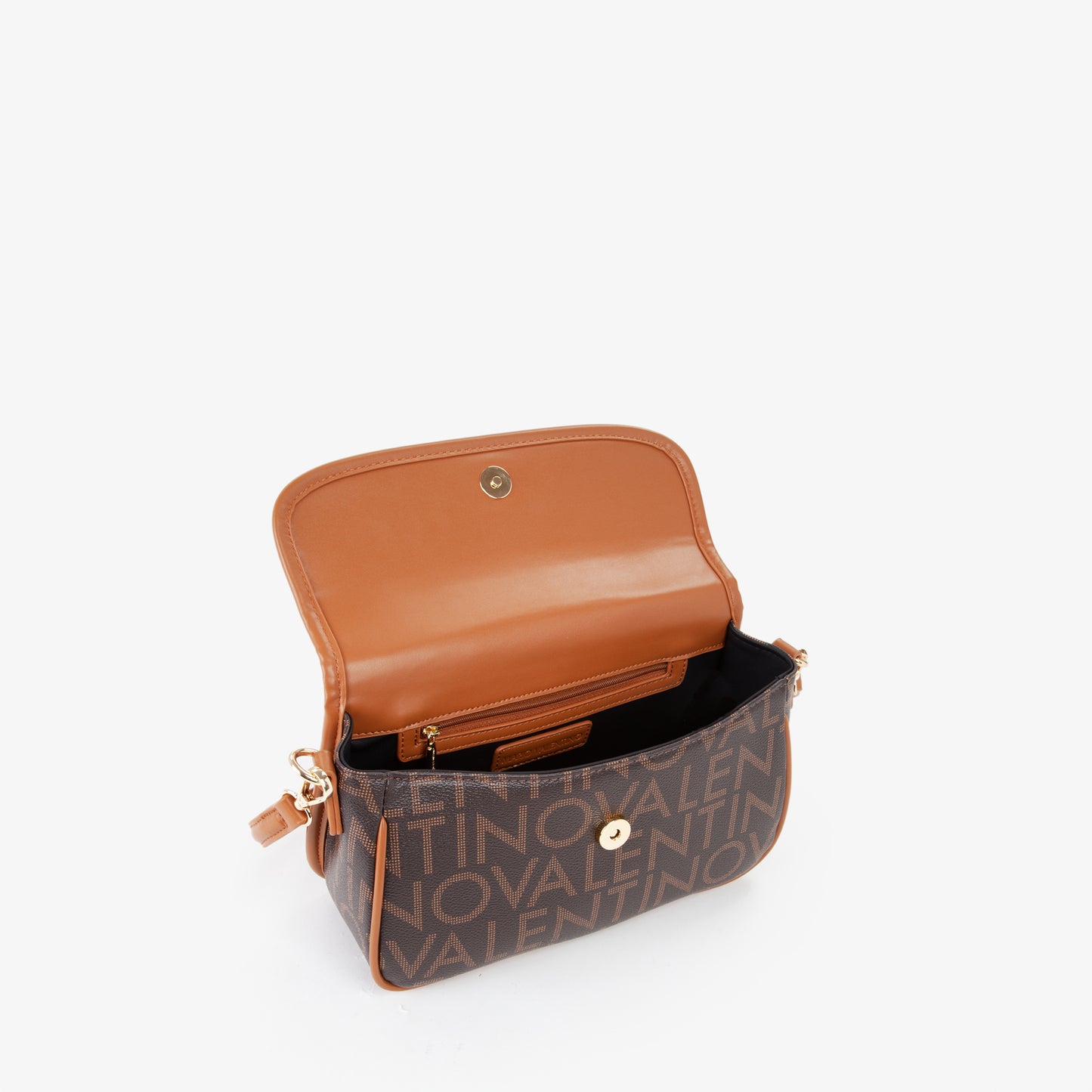 Sac femme bandoulière monogramme marron et camel