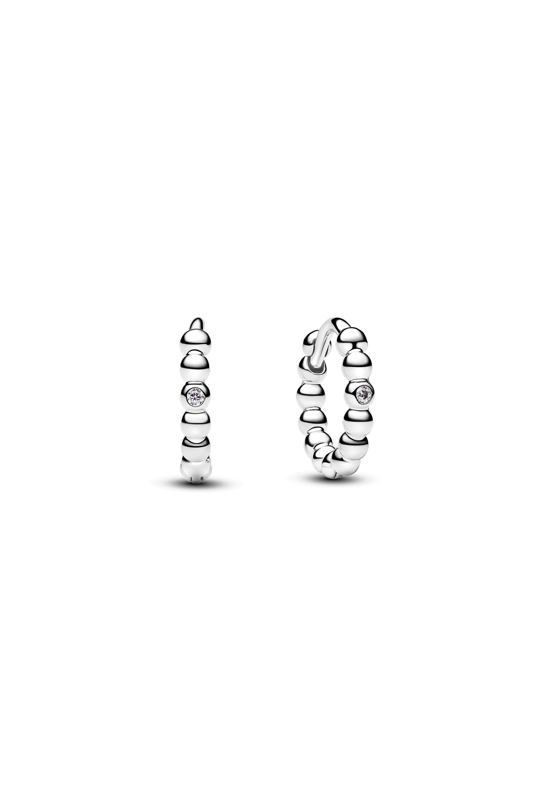 Créoles argent 925 perlées zirkonia