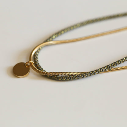 BRACELET FEMME PAILLETE   OLIVE
