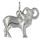 Pendentif argent rhodié signe zodiaque Poissons unisexe