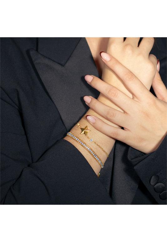 BRACELET OLD MONEY ACIER INOXYDABLE, FEMME