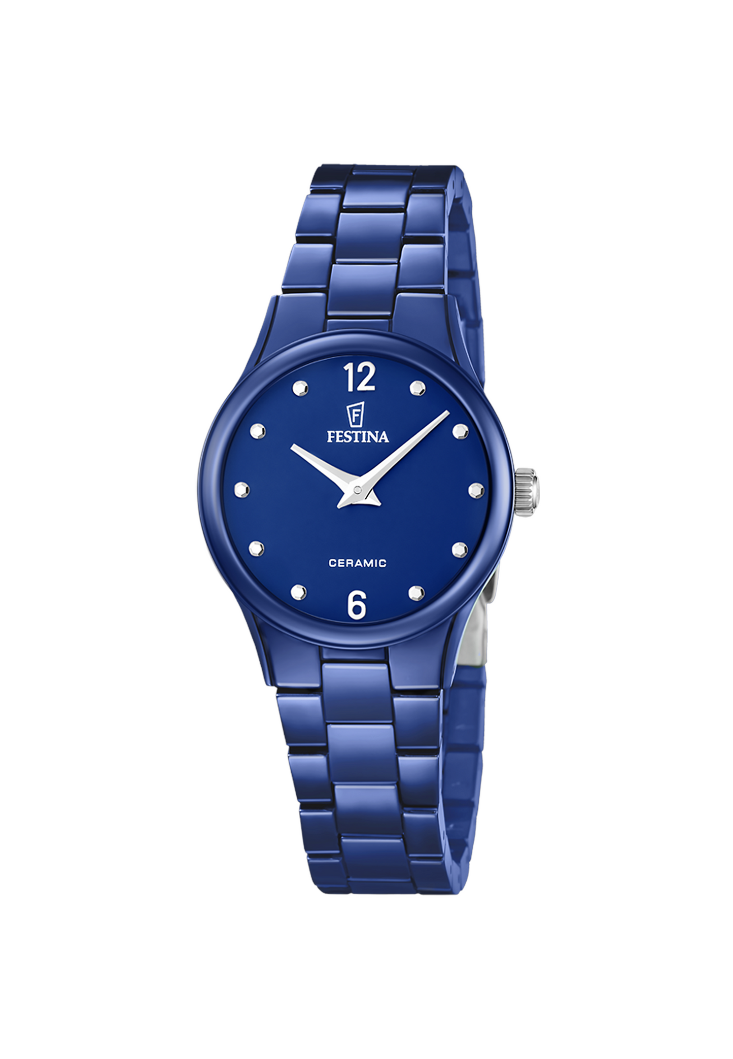 MONTRE FEMME CERAMIQUE, BLEU