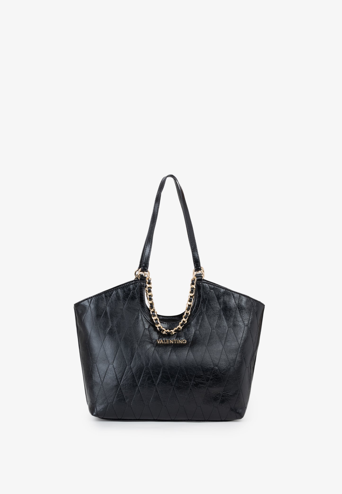 Sac à main femme noir matelassé chaîne dorée