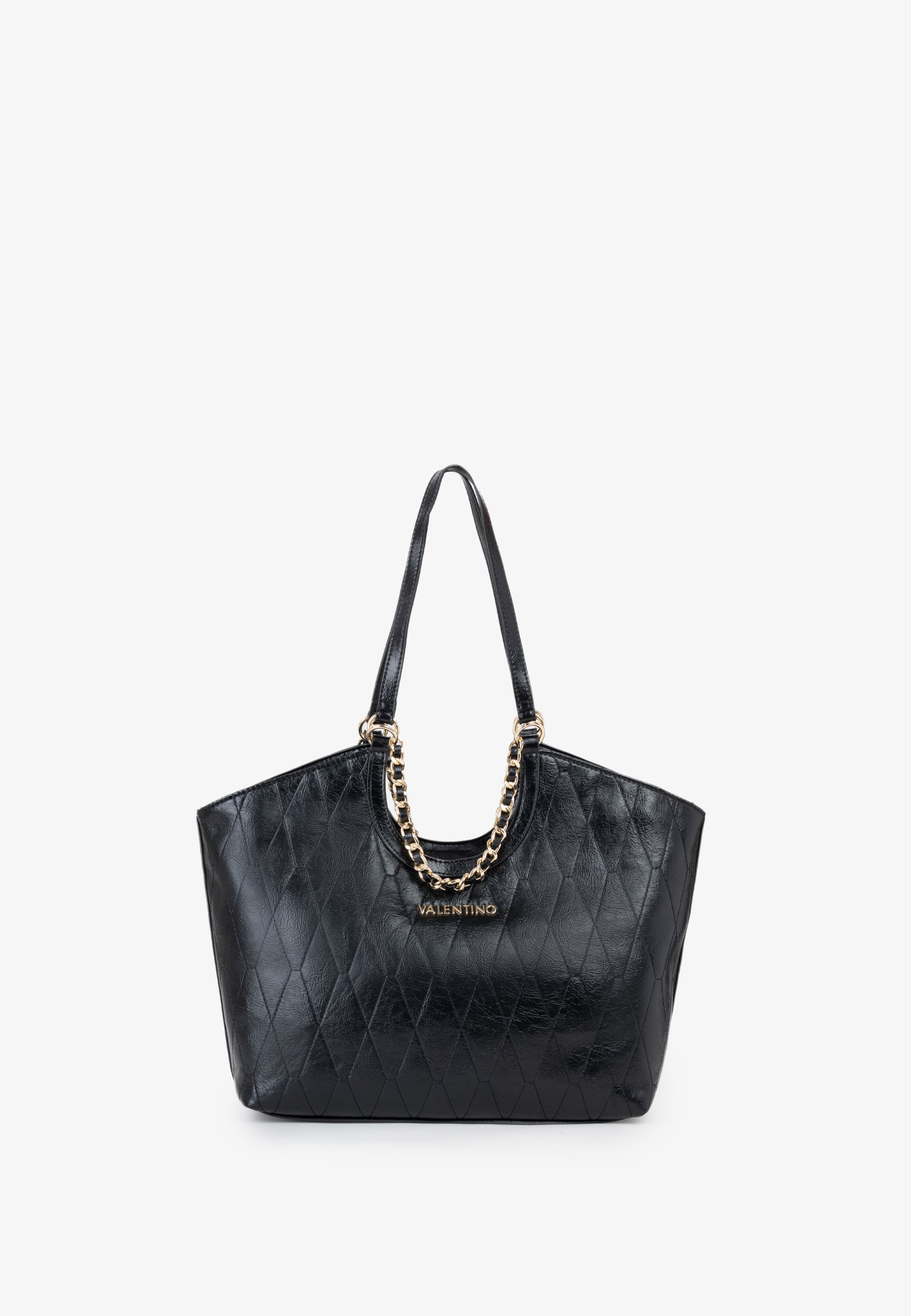 Sac à main femme noir matelassé chaîne dorée