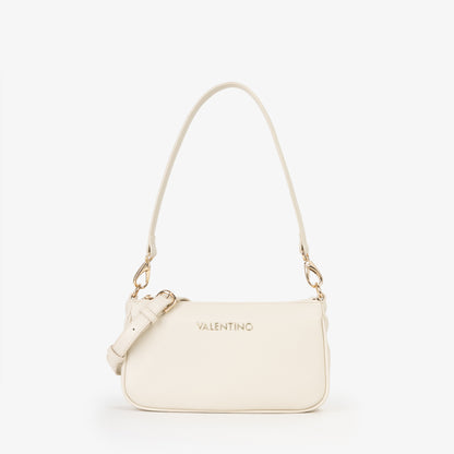 Sac épaule femme écru gold lettres dorées baguette