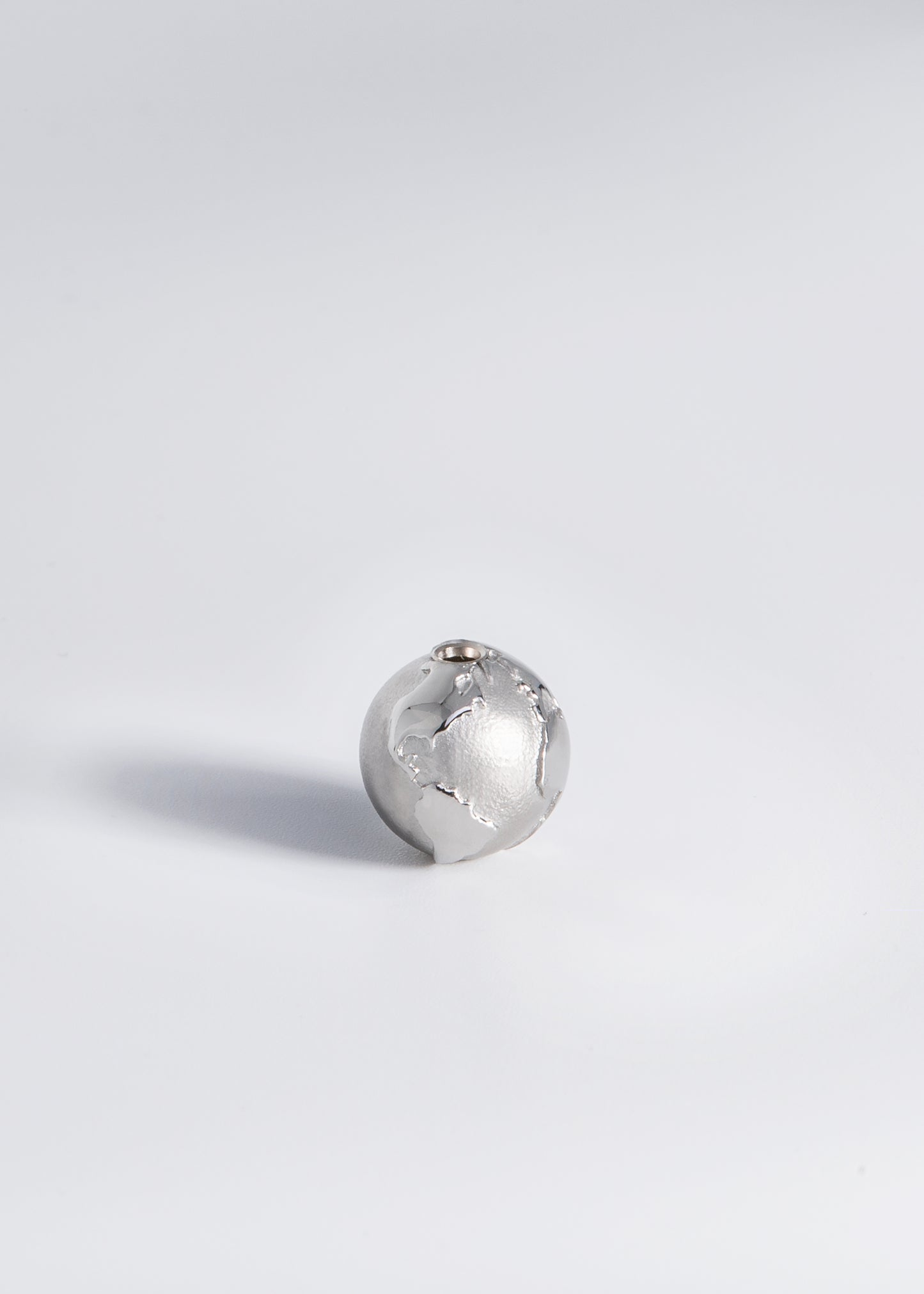 ELEMENT LIEN GLOBE - ACIER POUR BRACELET / COLLIER